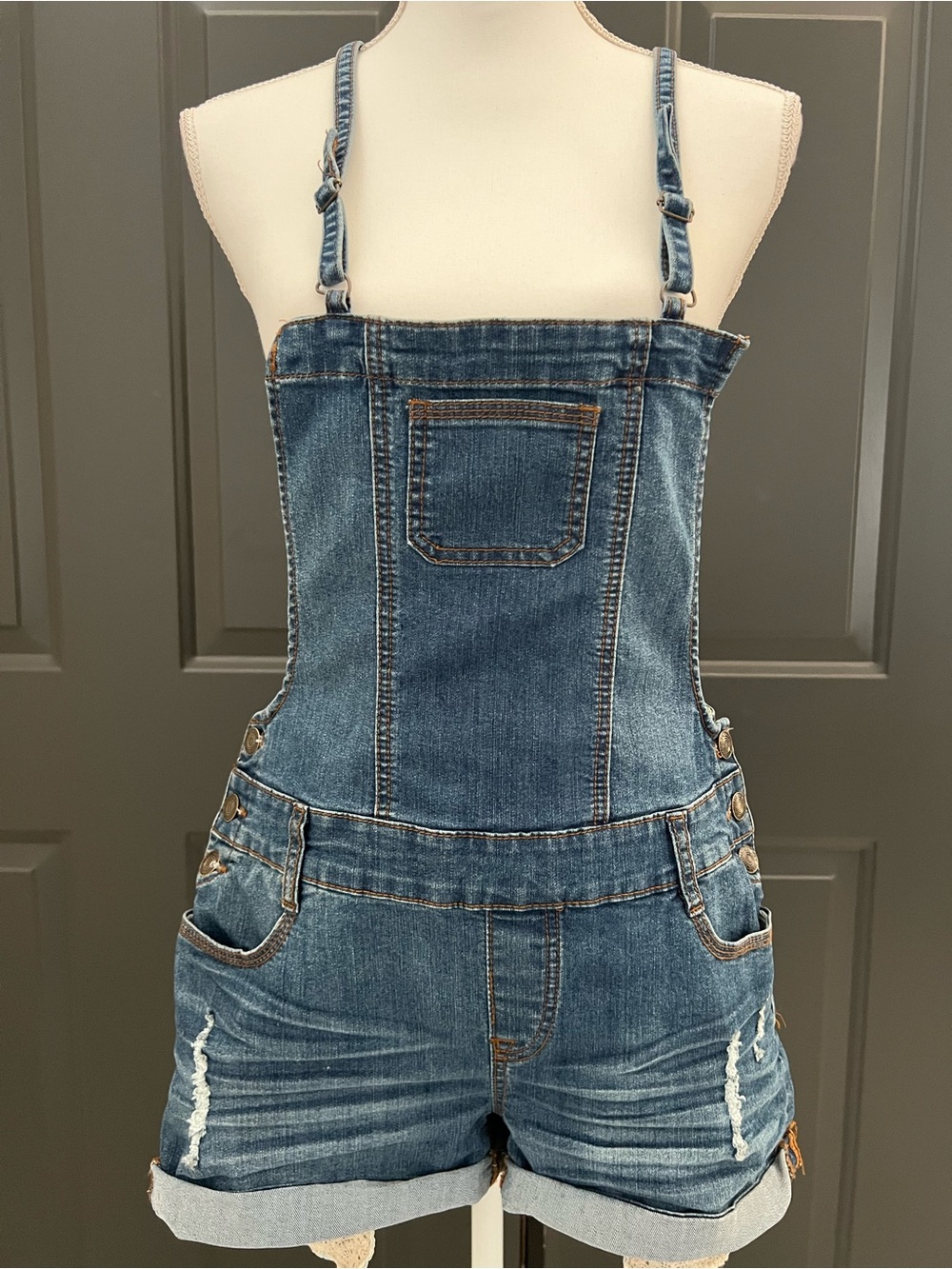 Wax Jean Women's Blue Denim Overalls